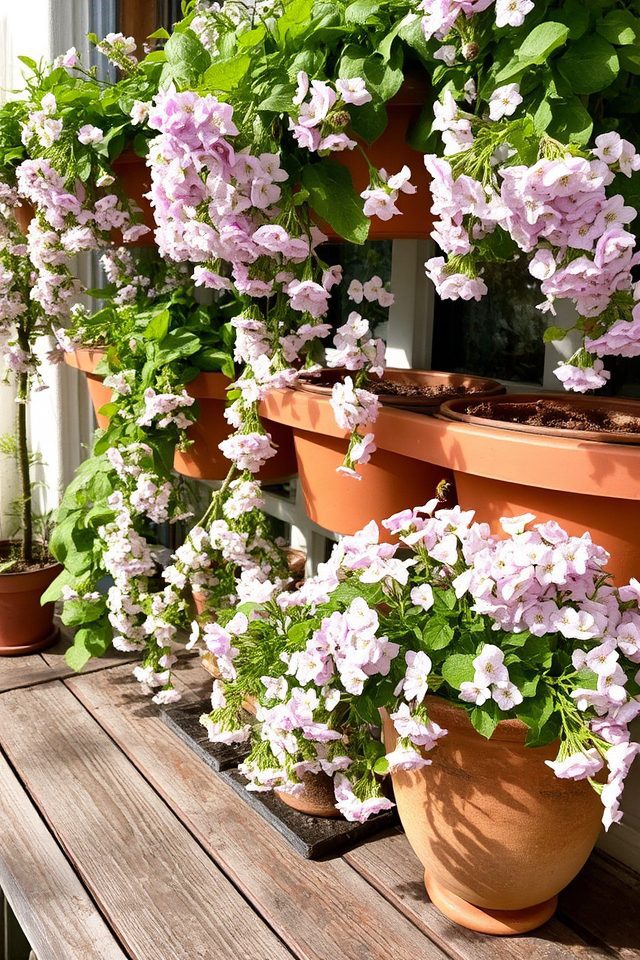fragrant cascading balcony blooms