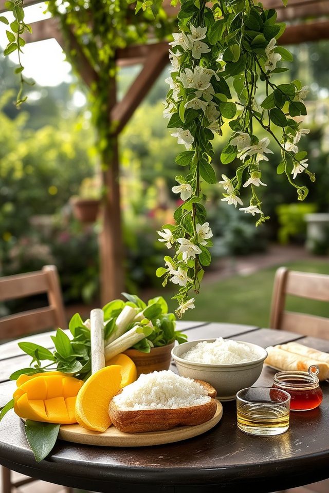 fragrant climbing plant blooms