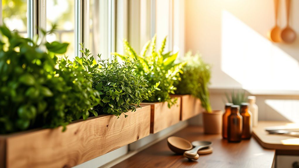 fresh herbs at home