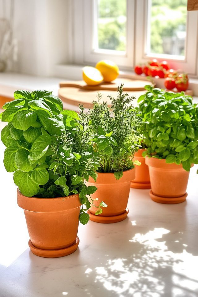 fresh herbs enhance dining