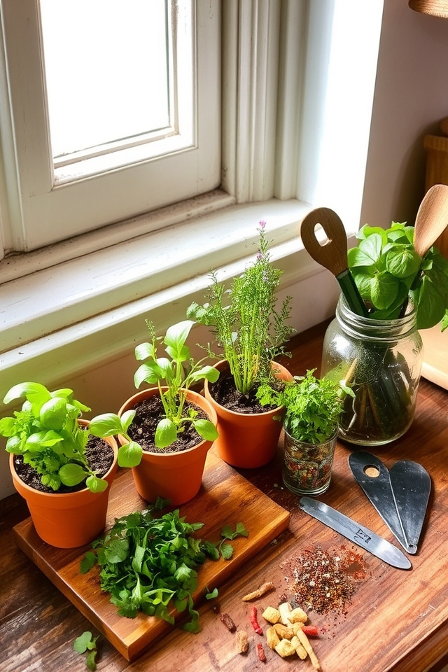 fresh herbs for cooking