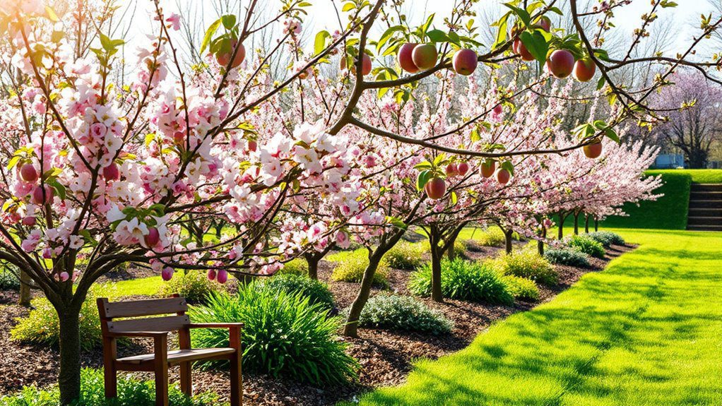 fruiting trees enhance gardens
