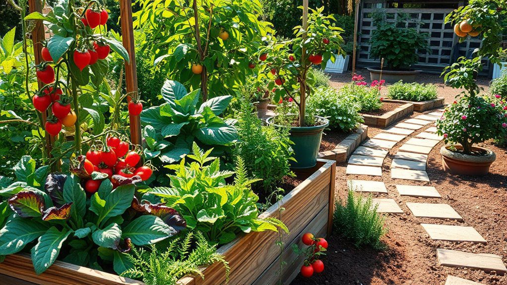 functional edible landscaping garden