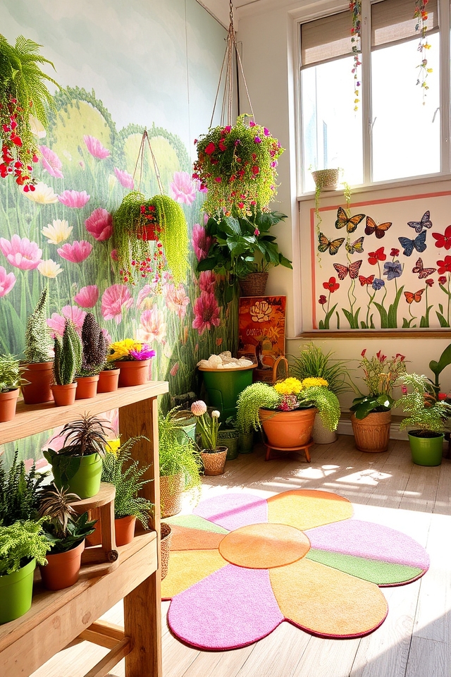 garden inspired classroom transformation