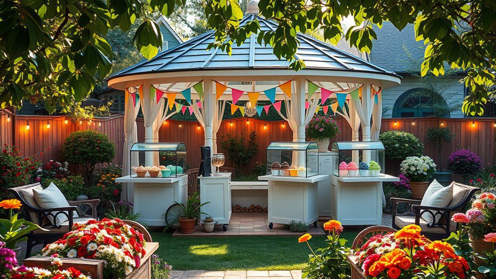 gelato filled garden retreat