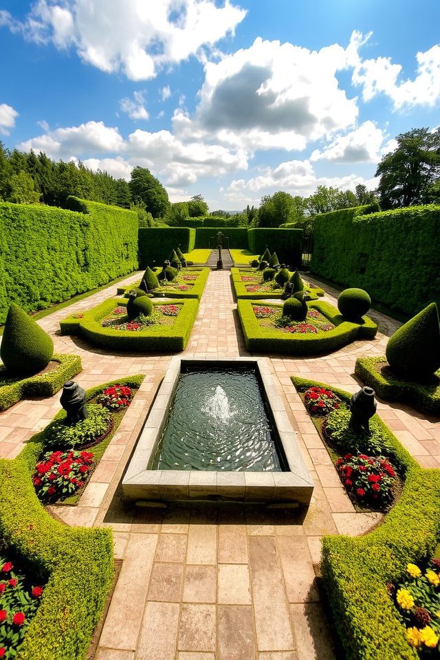 geometric pathways in gardens