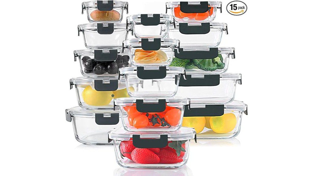glass storage containers set