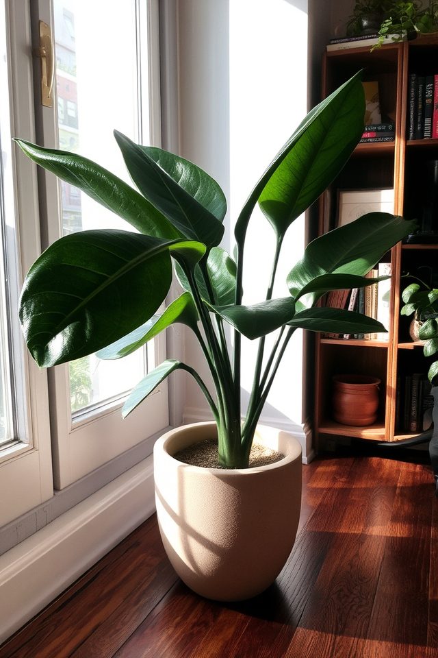 glossy leaves air purifier