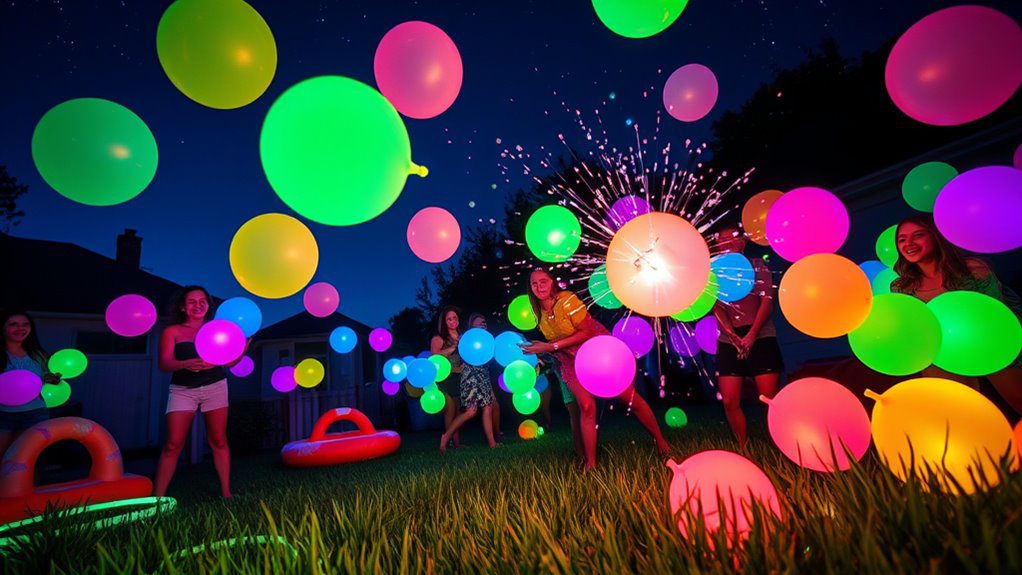 glow in the dark water battle