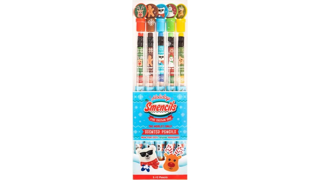 gourmet scented holiday pencils