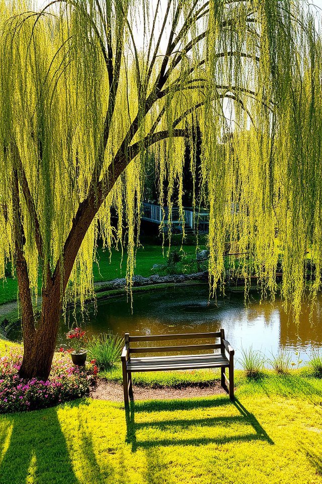 graceful cascading branches beauty