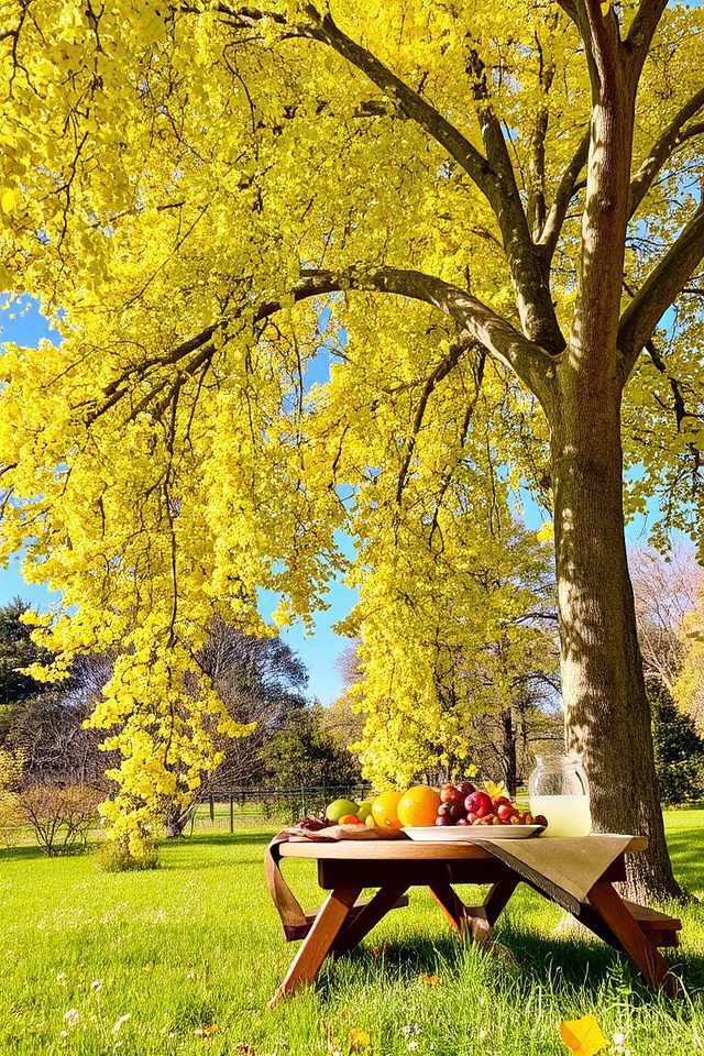 graceful foliage dappled shade