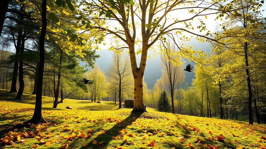 graceful tree with striking bark