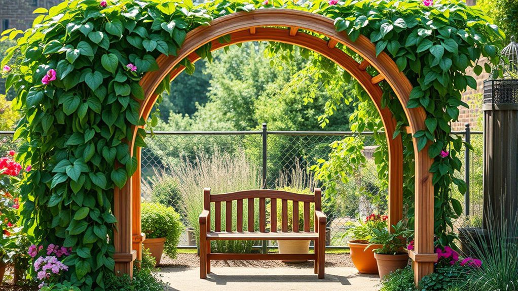 graceful vertical garden support