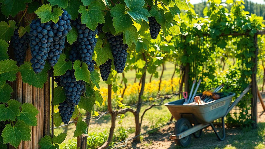 grapevines enhance edible landscapes