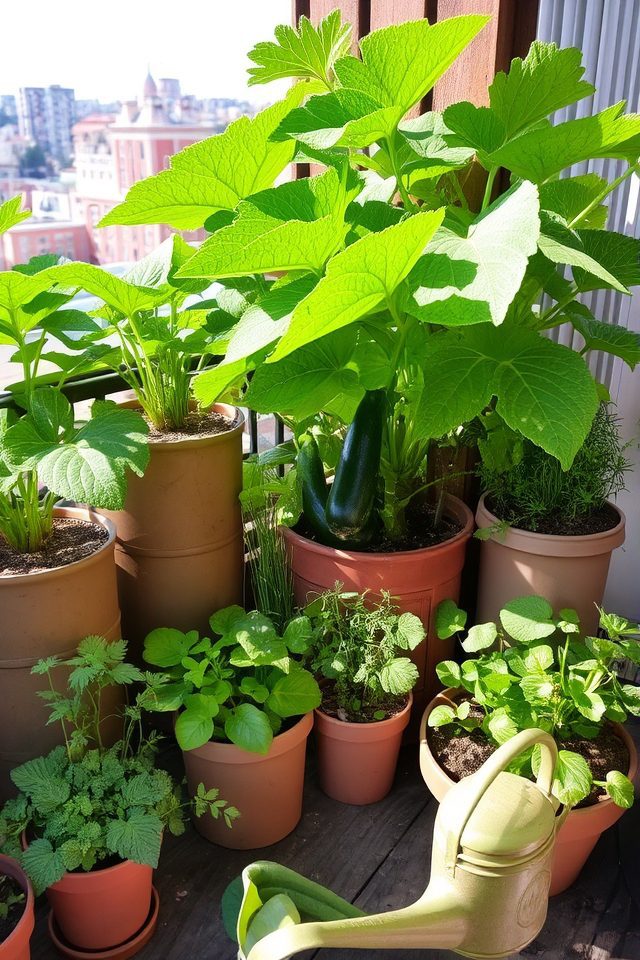 grow zucchini in containers