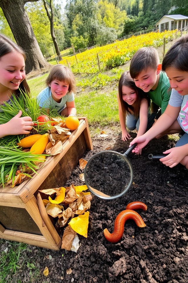 hands on composting education project