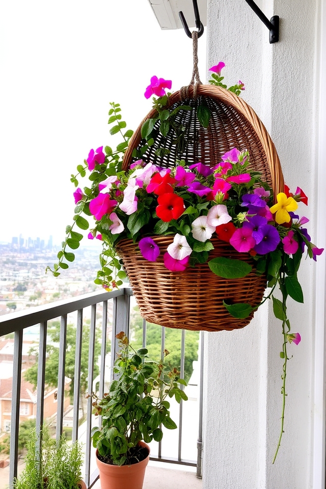 hanging balcony garden decor