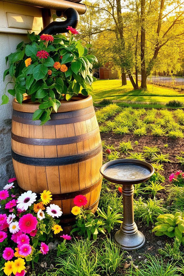harvesting rain for gardening