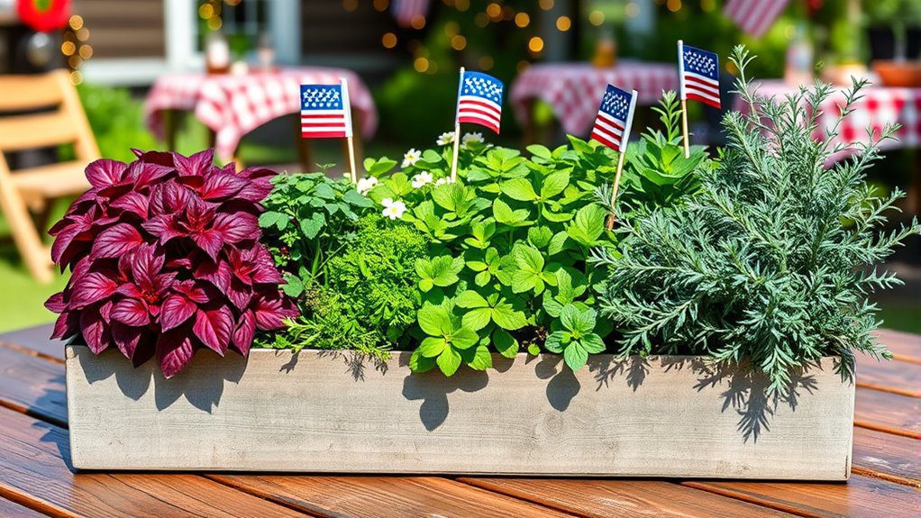 herb garden flag design