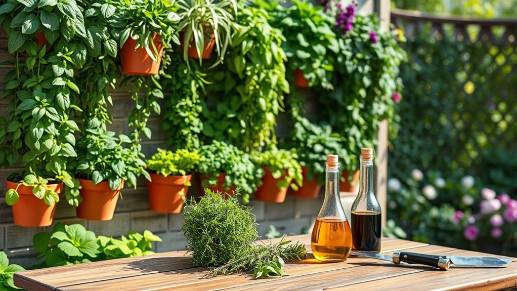 herb garden vertical planters