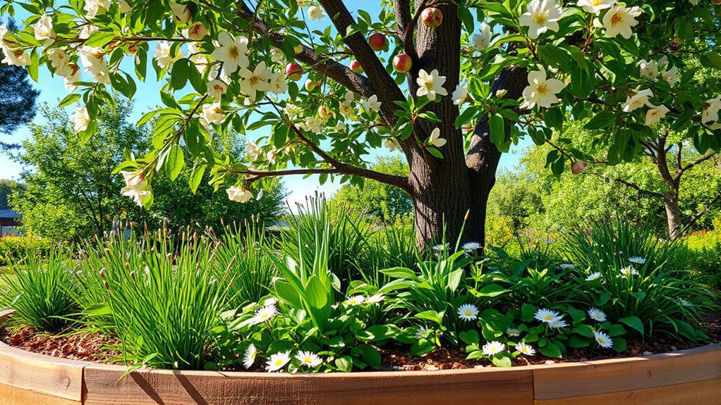 herbs enhancing apple growth