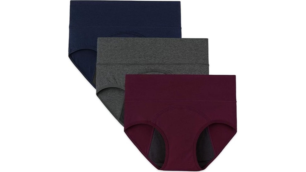 high waisted period underwear pack