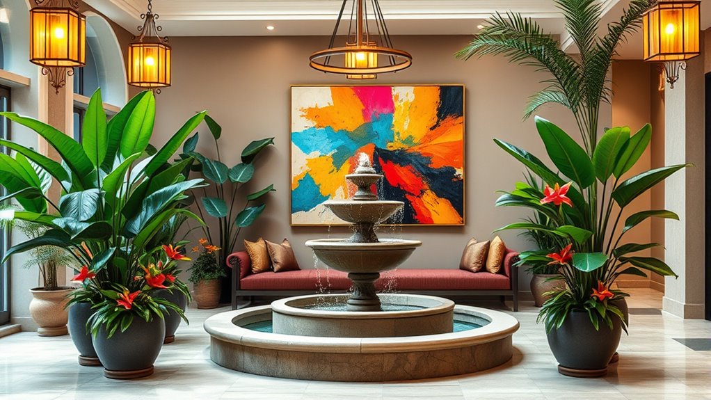 highlight indoor courtyard elegance