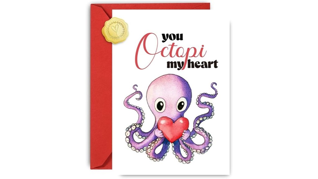 humorous octopus themed cards