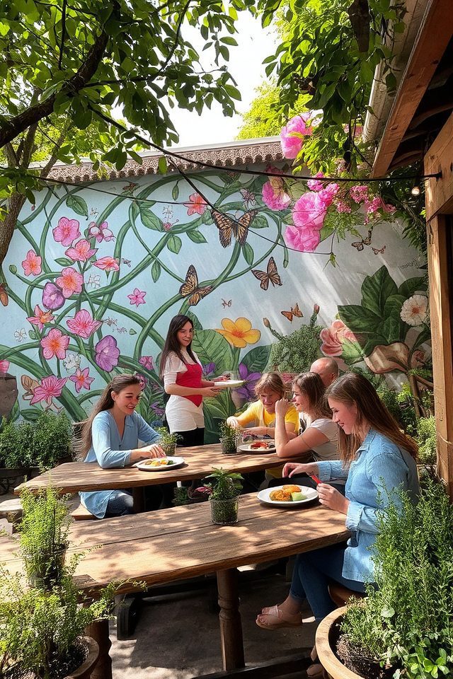 immersive outdoor dining experience