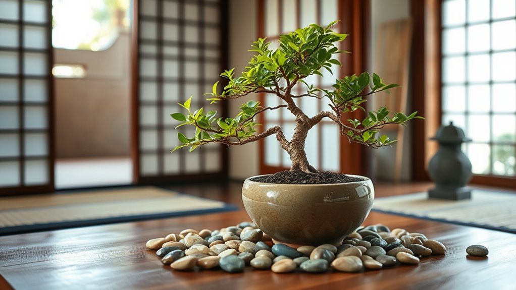 indoor bonsai tranquility enhancement