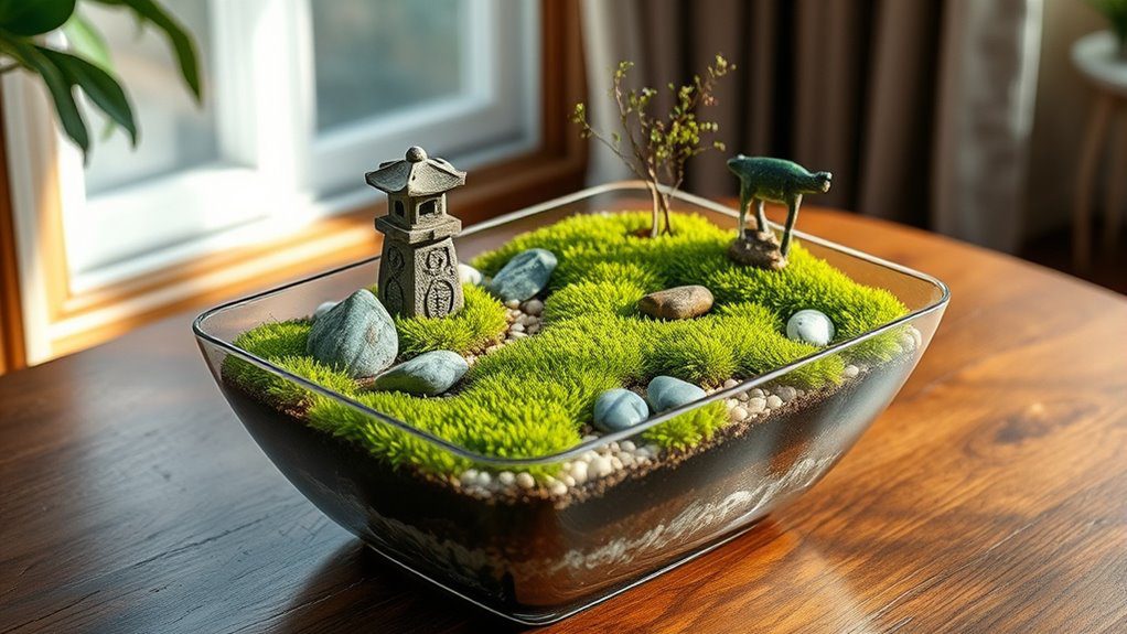indoor moss garden creation