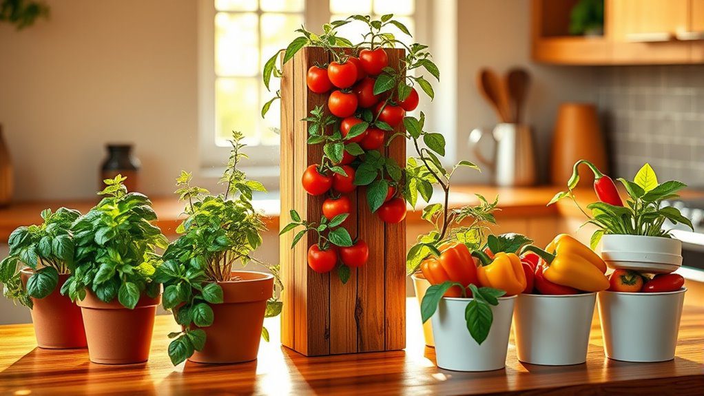 indoor vegetable garden setup
