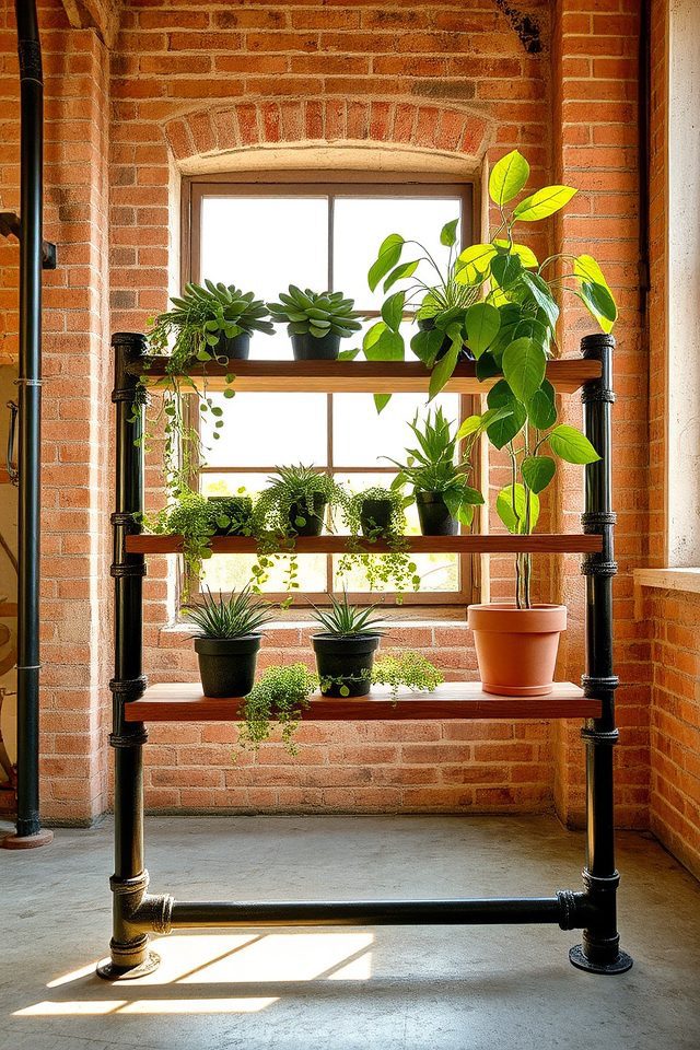 industrial charm plant display