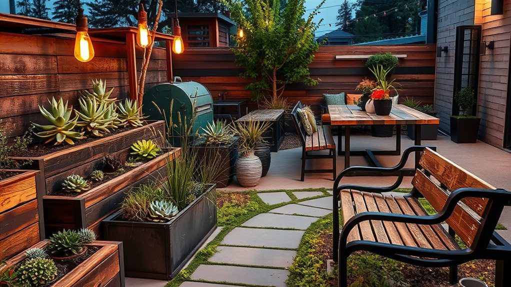industrial outdoor relaxation space