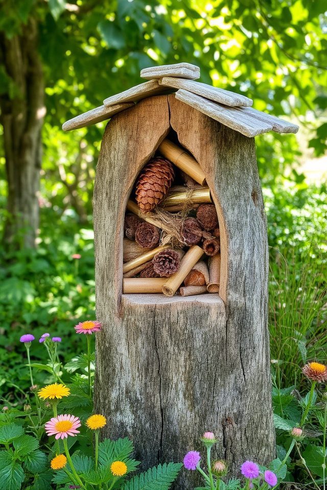 insect hotel biodiversity boost