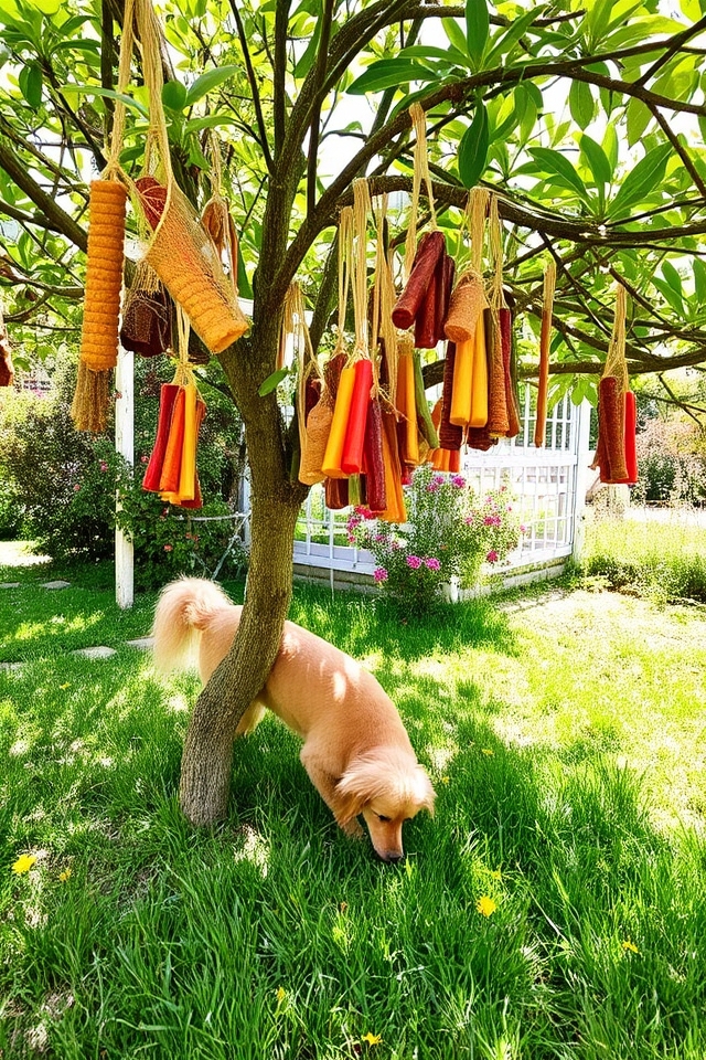 interactive dog treat tree