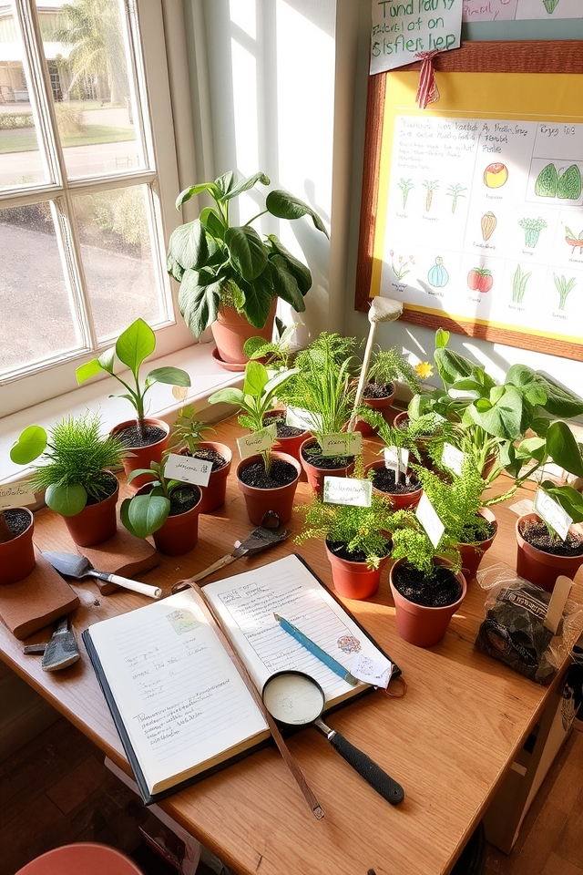 interactive plant discovery station