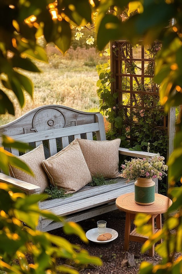 intimate garden seating areas