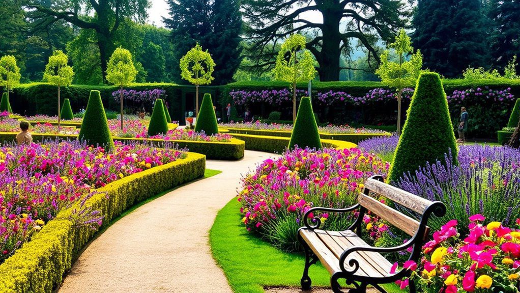 intricate garden rooms beauty