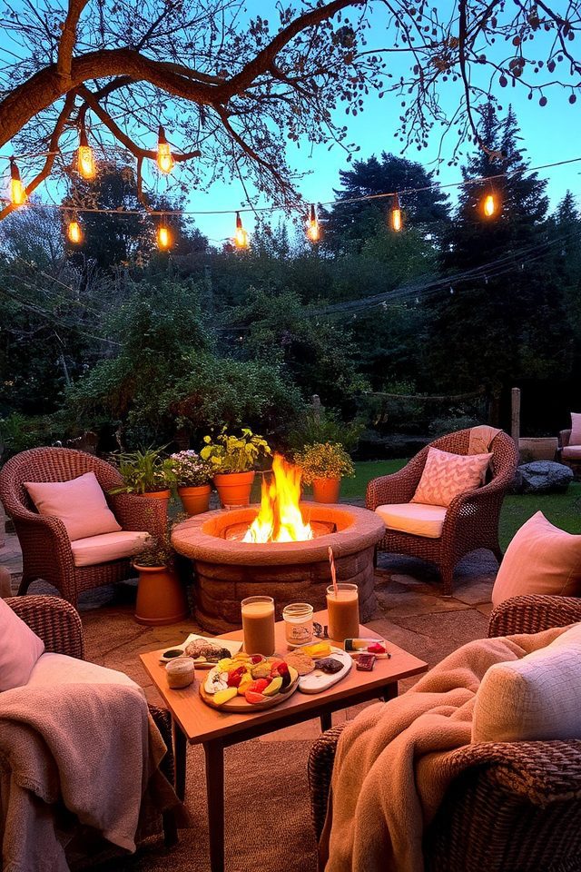 inviting outdoor dining experience