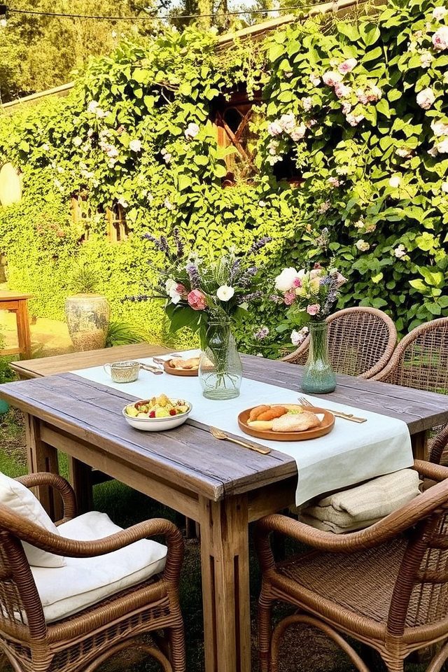 inviting outdoor garden gatherings