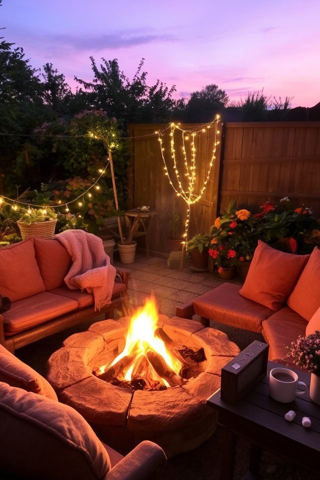 inviting outdoor gathering space