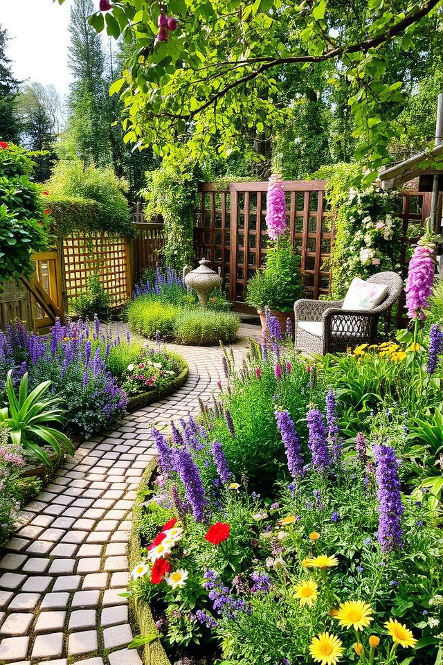 inviting rustic floral sanctuary