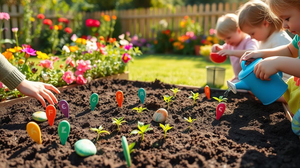 kids grow veggies together
