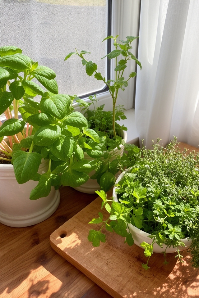kitchen herb garden setup