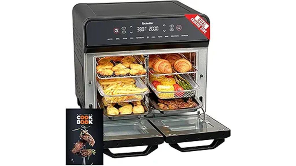 large dual zone fryer