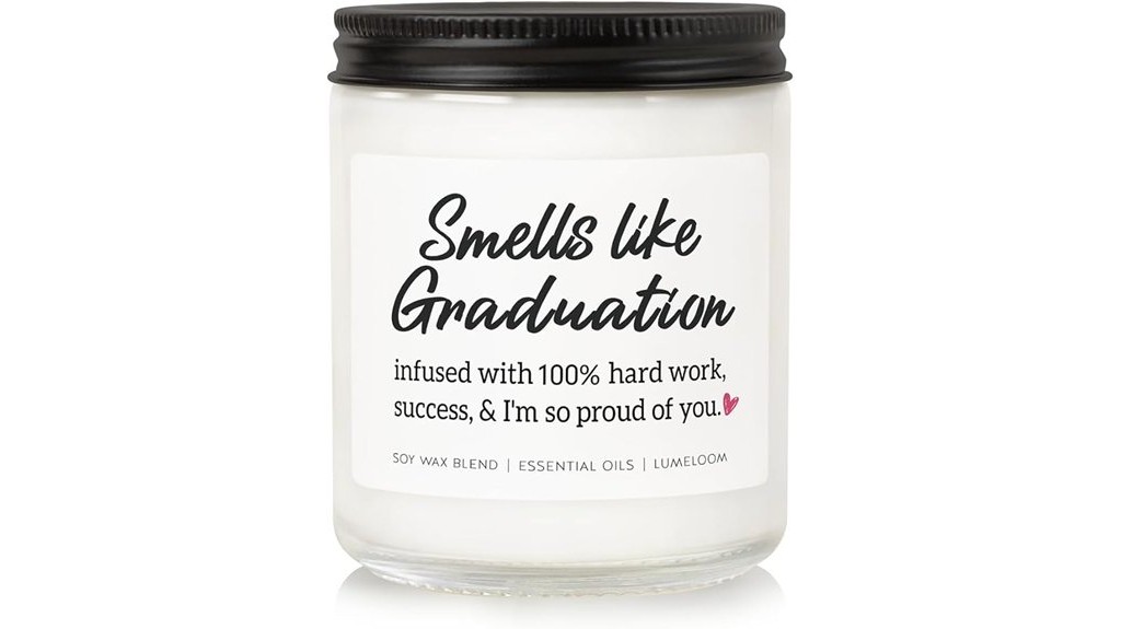 lavender scented graduation candle