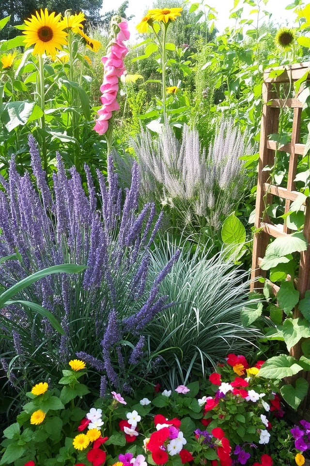 layered heights enhance gardens