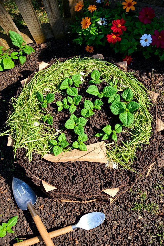layered organic nutrient gardening